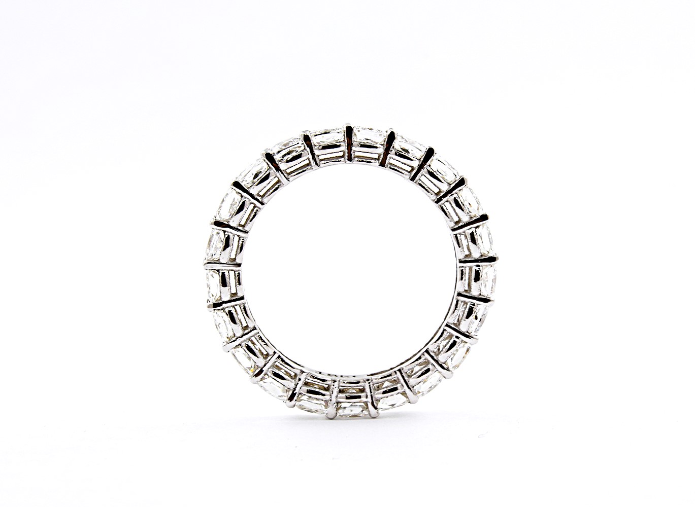 Cushion Cut Eternity Band